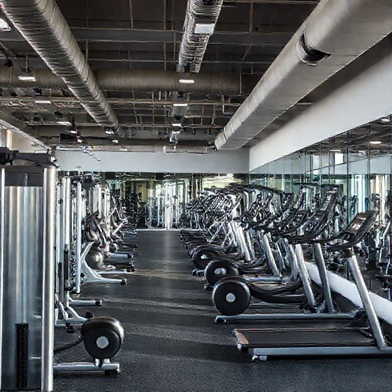 AI-generated image: Dynamic shot of a sleek, modern rowing machine in mid-action, but without a human operator. Focus on the machine's powerful lines and mechanical precision, with subtle motion blur on the moving parts, set against a dark, minimalist industrial backdrop.